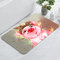 YISUMEI Badezimmerteppich 42x60 cm Badematte Gummisohle Rutschfester Waschbar Absorbierender Badvorleger Schnelltrocknend(Rosa Schwein)