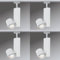 4er Set Paulmann URail Spot Schienensytem Stangensystem 230V Chrom matt inkl. LED Leuchtmittel (95210.04)