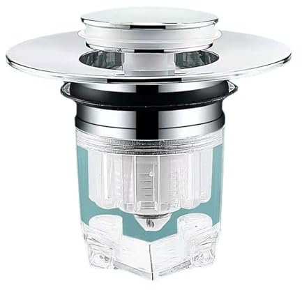 Waschbecken-Ablauffilter, Deodorierkern, PopUP-Press-Typ, Waschbecken, Abflussstopfen aus Kupferkern, geruchsdichter Abflusskern, abnehmbarer Abflussfilter, langlebiger Waschbeckenablauf, leicht zu