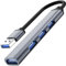 Izoxis USB-Adapter USB Splitter HUB mit 4 Port Plug and Play Funktion Verteiler für Laptop PC Konsole Xbox 23316