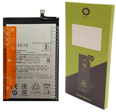 OH-BOX® Akku kompatibel mit Xiaomi BN56 Redmi 9A / Redmi Note 9C / MI 9I (M2006C3LG, M2006C3MG)