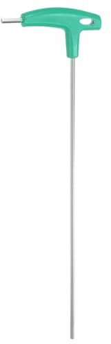 sourcing map T-Griff Doppelendschlüssel, 30,5 cm langer Arm, 5 mm, metrischer Sechskantschlüssel, Karbonstahl, Flachendschlüssel, Schraubenschlüssel für Automobil, Haushalt, Wartung