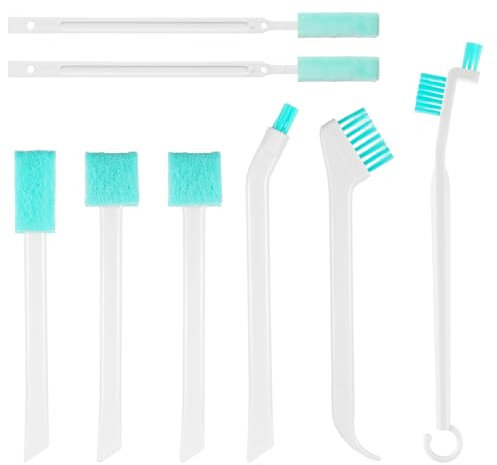 Qianyu Lot de 8 petites brosses de nettoyage d'angle pour usage domestique multifonction à poils durs avec différentes brosses pour nettoyer la vaisselle, le carrelage, les coins et les sols