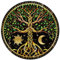 GLOBLELAND Lebensbaum Vintage Blechschild Retro Sonne Und Mondbaum Metall Plakette Poster Metallwand Dekorative Blechschilder Für Zuhause Schlafzimmer Wohnzimmer Büro Gartendekoration