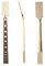 WUQIMUSC Bassgitarrenhals, Bass-Halspaddel, unlackiertes Ahornholz, für 22 Bünde/24 Bünde, 76,2 cm, Palisander-Griffbrett, 42-mm-Mutter, 65 mm Absatzbreite (24 Bünde mit Bindung)