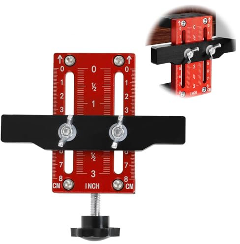 Gabarit de Matériel D'Armoire, Gabarit de Montage de Porte D'Armoire Réglable, Pinces D'installation Avant de Tiroir pour L'installation de Porte dans les Armoires de Cuisine, Salle de Bain