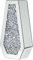 Silver Crystal Crushed Diamond Mirrored Vase – Luxurious Home & Office Decoration (Ceramic, Silver 7)