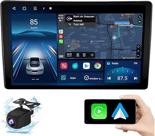 Estéreo para automóvil con Pantalla táctil HD de 10 Pulgadas Android 14 Radio Coche 2 DIN Android para Citro-en C5 2009 con Carplay navegación GPS cámara de Respaldo AHD Controles en el Vo
