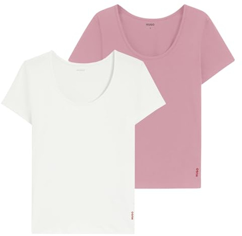 Hugo Women's Twin T-Shirt Rn 10272521 01 Underwear, Open Pink, M