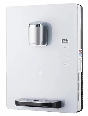 2200 W Wand-Wasserspender - Intelligenter Touchscreen, Mit Elektronischer Kindersicherung, Warm- Und Kaltwassertyp, Heizwasserkapazität 30 L/H, Mehrgeschwindigkeitseinstellung,White