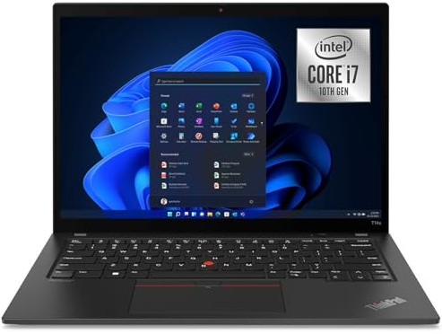 Lenovo Thinkpad T14s Laptop Computer, 14 inch (1920x1080), Processeur Intel Core i7-10610U, 16 GB RAM, 512 GB SSD, HDMI, QWERTY Keyboard, Windows 11 Pro (Renewed)