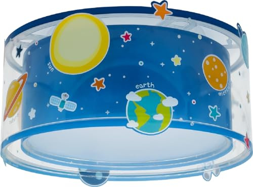 Dalber Kinder Deckenlampe Planets Sonnensystem 41346M | Deckenleuchte; Kinderzimmer; Jungenzimmerlampe; E27 - 2 x 15W