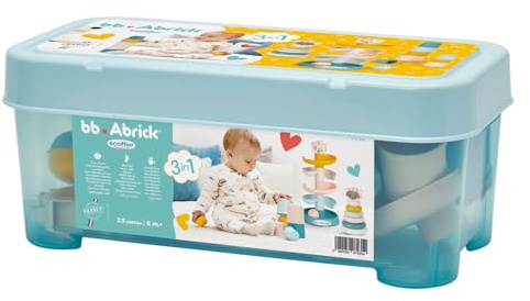 Ecoiffier Babyspielzeug 3in1 Abrick Aufbewahrungsbox - Lernspielzeug
