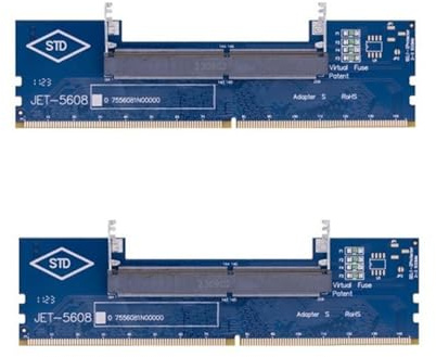 NONDK 2PCS SO-DIMM zu PC DIMM Karte Laptop zu Desktop DDR4 Speicher RAM Adapter Testkarte