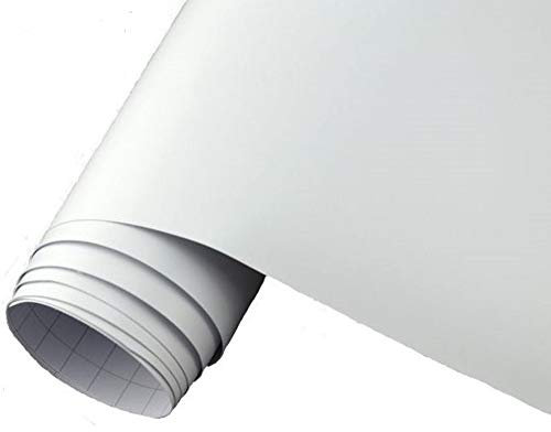 Neoxxim 26.64€/m2 Premium - Auto Folie - MATT - Weiss - Weiss MATT 30 x 150 cm - blasenfrei mit Luftkanälen ca 0,15mm dick für Auto Folierung folieren bekleben