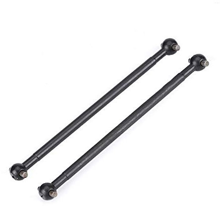 2 Stück RC Auto Antriebswelle, 97,2 mm Metall Hundeknochen Antriebswelle Zentrum Antriebsgelenk für HIMOTO E10MTL E10MT E10BP 1/10 Ferngesteuerte Autos(Schwarz)