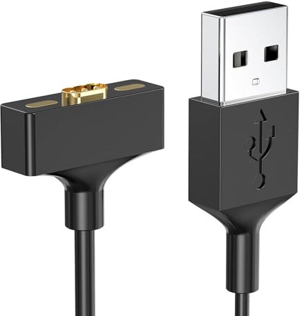 TechRise 2 Pack Fitbit Ionic Charging cable,Replacement USB Charger Cord Adapter for Fitbit Ionic Smart Watch (3.3ft/0.5ft)