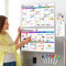 Magnetic Planner for Fridge, Ohuhu 3 pcs Magnetic Whiteboard Calendar – Monthly Planner, Weekly Planner & Shopping List, Family Planner in Kitchen, Fridge Planner with 6 Markers & 1 Eraser