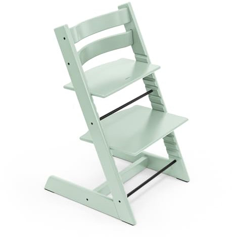 Tripp Trapp Chair from Stokke, Soft Mint - Adjustable, Convertible Chair for Toddlers, Children & Adults - Convenient, Comfortable & Ergonomic - Classic Design