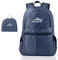 INTIRILIFE Faltbarer Rucksack Ultraleicht in Dunkelblau - 20 x 21 cm / 30.8 x 21.8 x 42 cm - Unisex Wanderrucksack Wasserdicht - 36L - Outdoor Daypack für Camping, Wandern, Reisen, Klettern, UVM.