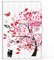 LMFULM® Étui pour Samsung Galaxy Tab A7 SM-T500 / T505 (10,4 Pouces) PU Cuir Poche Cover Flip Coque Protection Housse Stand Case Arbre Fleur 3D