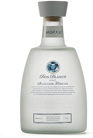 Arehucas - Ron Blanco Selección familiar - Ron Premium Dulce - Ron Canario 70 cl - 40%