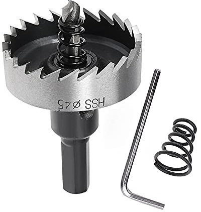 SagaSave 45MM Punte per trapano in acciaio ad alta velocità, per metallo, acciaio inossidabile, rame, ferro