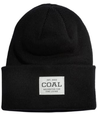 Coal Uniform Acyrlic Workwear Knit Cuff Beanie, Recyceltes Schwarz, Einheitsgröße