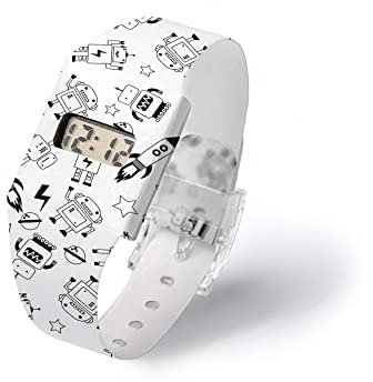 I LIKE PAPER - Roboto - Pappwatch/Watch/Digitale Armbanduhr ausTyvek® - reissfest - wasserabweisend - Digitale Anzeige für Uhrzeit und Datum