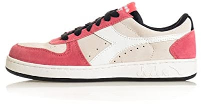 Diadora Donna Scarpe Sneakers Magic Basket Low Suede Wn 501.179014 38 Multicolore C9996 Bianco/Rosa The'/Nero