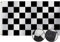 Robuste karierte Flagge, 90 x 150 cm, langlebig, Oxford-Nylon, 210D-Rennauto, schwarz-weiße Flaggen, Dekoration, Geschenk, Hof, Haus, Rennen, Banner