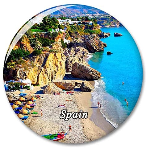 Spain European Balcony,Nerja Fridge Refrigerator Magnet Decorative Magnet Sticker Travel Souvenir Collection Tourist City Gift Whiteboard Kitchen