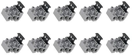 Prometeo Electronics Morsetto passante 0,5-2,5mm 22-14AWG 3P con porta fusibile - Grigio - Nylon - Morsetto o Quick connect - Montaggio libero