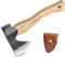 Freelander Survival Axt Camping Beil, 27CM Klein Outdoor Axt mit Holzgriff, Multifunktionale Spaltaxt Hadbeil mit Scheide, Bushcraft Axt Holz Spalten, Camping Axt für Outdoor und Garten