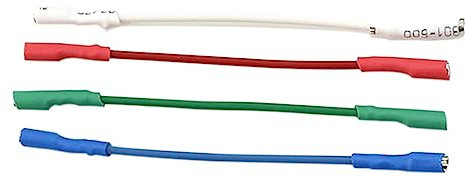 JUFUM Platten Spieler Grammophon Führen Kopfschale Stereo Patrone Plattenspieler Player Kopfschale Drähte 8-Teilig für Den Austausch Von Plattenspielern