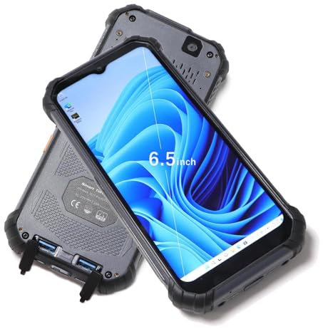RUGLINE 6.5 inch Rugged Windows 11 Intel Mini Tablet PC,8GB RAM/256GB ROM Data Terminal PDA,10000mAh Battery,IP65 Waterproof Windows Handheld PDA for Warehouse Inventory Management