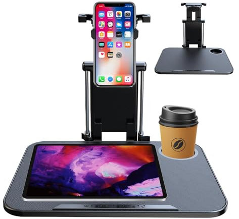 Car Eating Tray - Back Seat Adjustable Height Car Desk, Laptop Front Passenger Seat | Food Tray With Phone Holder, Car Back Seat Table, Car Tray Table For Front Passenger Seat