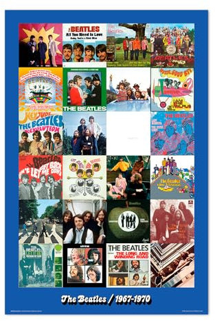 Grupo Erik Poster Die Beastles 1967-1970 Era Kunstdruck - Deko Wohnzimmer oder Deko Schlafzimmer - Deko Zimmer - Größe 61 x 91 - Offizielle The Beatles Fanartikel