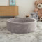 Home Deluxe - Bällebad Twirl - Samt Grau, 100 x 100 x 30 cm, Polyester, Abnehmbarer Bezug I Bällepool Bällchenbad