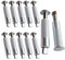Verankerungsschrauben für Poolabdeckung 14stk Versenkbare Bodenanker Pool 16 x 65mm Ankerschraube für Plane Ankerschrauben 100% Edelstahl (Stahl-Aluminium) (14)