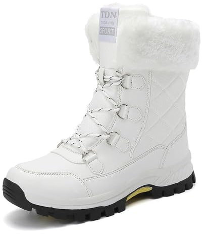 VERROL Stivali da neve da donna invernali impermeabili caldi foderati in pelliccia stivaletti a metà polpaccio stivali Antiscivolo stivali da passeggio stivali da trekking Stivaletti All'aperto