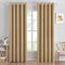 MIULEE Taupe Blackout Curtains for Living Room 2 Panel Set, Premium Eyelet Curtains for Bedroom, Thermal Insulated Window Curtain Drapes, Black Out Curtain 90 Drop, Each Panel 66 x 90 Inches