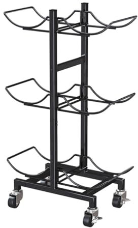 Estante para jarra de agua, soporte de enfriador móvil de 3 niveles, para botellas de 5 galones, soporte resistente, para el hogar, oficina, aula, gimnasio, soporte dispensador plegable