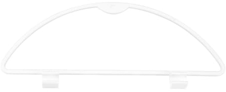 LT Easiyl 1x Bin D Ring Replacement Compatible with Hartal Bins Old Style, 38mmx10mm Bin Hanger for Caravans/Motorhomes and Boats White Plastic
