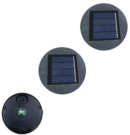 ZQX Solar Replacement - 3 Stück warmweißen LED-Solarabdeckungen, Ø 8 cm, für verschiedene Solarlampen.