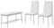 Vicco Sitzbank und Stuhl Grand, Bank und Stuhl, Weiß, 85 x 46.5 cm 3-teiliges Set