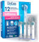 12 Aufsteckbürsten Zahnbürstenköpfe Kompatibel mit Oral-B Zahnbürsten Weiche Borsten für Empfindliches Zahnfleisch CliniCaps SoftSense Doppelter Aseptischer Schutzbeutel und Schutzkappe