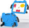Funda para niños compatible con iPad (A16) de 11ª 2025/10ª generación 2022, ligera EVA + PC, apta para niños, a prueba de golpes, con asa y correa para el hombro (azul)