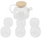 Qcwwy Tetera de Vidrio Elegante con 6 Tazas de 500 Ml de Goulash de Alto Contenido de un Hervidor Seguro, Hogar y la Oficina de Leukrouw