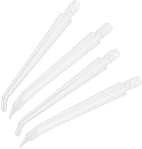 HOMOCONO Reemplazo de Puntas de Boquilla para Irrigador Dental 4 Unidades, Incluye Boquillas Estándar Placa, Adecuado para Limpieza Interdental Diaria